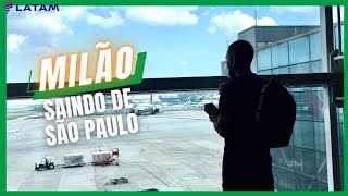 Latam  Vôo de Guarulhos a Milão na Itália na classe ecônomica do Boeing 777 [upl. by Blodgett]