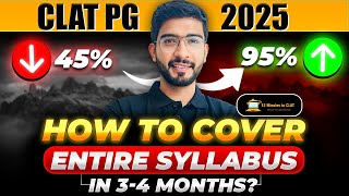 CLAT PG 2025 How to Prepare in last 34 Months I Complete Strategy and Syllabus I Keshav Malpani [upl. by Cirred]