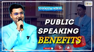 Benefits of Public Speaking  पब्लिक स्पीकिंग के लाभ  CoachRKD  NIT Raipur Speech coachrkd [upl. by Sigismond54]