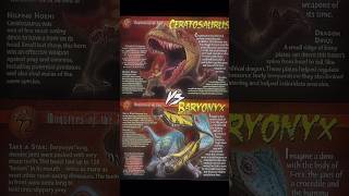 Ceratosaurus VS Baryonyx edit 1v1 dinosaur prehistoricanimals [upl. by Mot119]