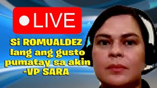 Si ROMUALDEZ ang gusto pumatay sa akin VP SARA [upl. by Winston880]