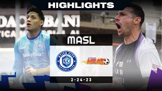 Utica City FC  Harrisburg Heat  22423  MASL Highlights 23 [upl. by Angid]