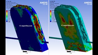 FEA Simulation of Sawing of a Concrete Tile with a Rigid Tugsten Wire  ANSYS WB Explicit Dynamics [upl. by Assirec]