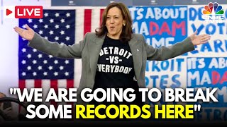 LIVE “Detroit vs Everybody” Kamala Harris Rallies in Detroit  Lizzo and Usher Join Harris  N18G [upl. by Yrallam]