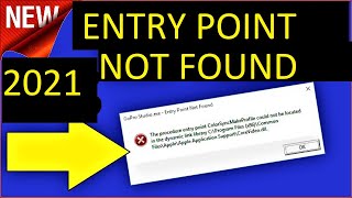 Entry Point Not FoundThe Procedure Entry Point Could Not Be Located The Dynamic Link Library Hindi [upl. by Evelyn]