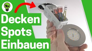 Deckenspots Einbauen ✅ TOP ANLEITUNG Wie LED Einbaustrahler amp Leuchten in Rigipsdecke Verkabeln [upl. by Aundrea925]