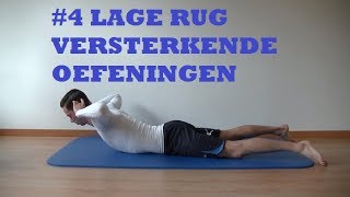 4 Lage Rug Versterkende Oefeningen [upl. by Acinorej99]