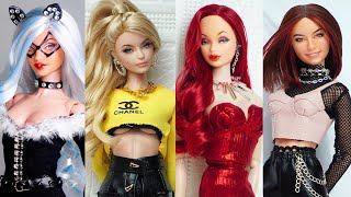 Barbie Doll Makeover Transformation  DIY Miniature Ideas for Barbie  Wig Dress Faceup and More [upl. by Alec128]