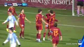 RomaPomigliano 30  Tris giallorosso al Tre Fontane  serieafemminile eBay [upl. by Eeleimaj]