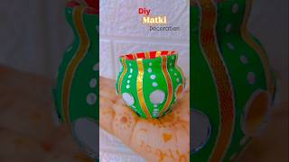 Easy Matki Decoration For School Competitioncraftsvilla craftscreativecrafts jyoticraftgallery [upl. by Pfeifer]