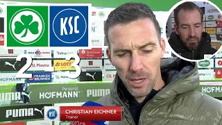 Christian Eichner Jan Siewert Interview Nach Dem Spiel Greuther Fürth 2 vs 3 Karlsruher SC 231124 [upl. by Ylevol]