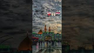 Jannat hai Mera Karbala ❤️‍🩹🙌🏻🏴🇮🇶 karbala imamhussain yaabbas [upl. by Wahl324]