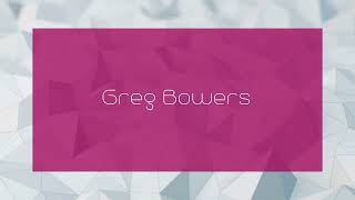 Greg Bowers  appearance [upl. by Ivers]