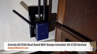 Coredy AC1200 Dual Band WiFi Range Extender CXE120 Review [upl. by Pittman]