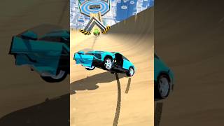 Sports Car Crashing 20  Mega Car Crash Simulator  shorts gaming mysterxgaming [upl. by Barth]