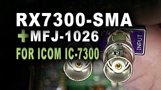 iCOM IC7300 RX Adapter and using the MFJ1026 [upl. by Kermit]