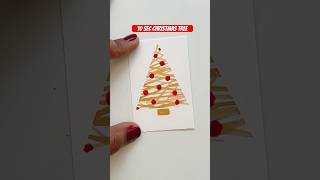 A 10 sec Christmas tree for your holiday painting or crafting handpainted easywatercolor handmade [upl. by Athalla]