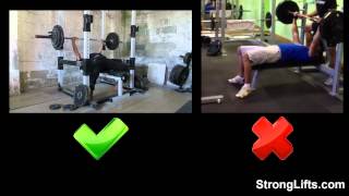 How To Bench Press With Proper Form StrongLifts 5x5 [upl. by Gustafsson]