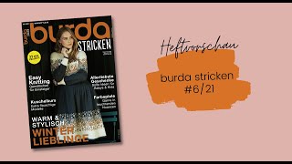 Einblick in die neue burda stricken 621 [upl. by Lessur600]