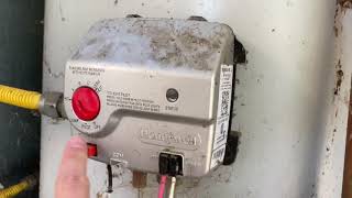 Light the pilot on a gas water heater with a Honeywell electric igniter [upl. by Irt851]