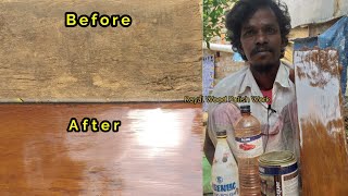 How to polish wood  Old Teak Wood  Sheenlac wood polish  Tamil [upl. by Ykcub]