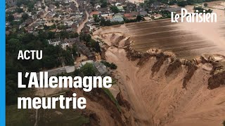 Glissement de terrain inondations  lAllemagne et la Belgique meurtries [upl. by Aniral]