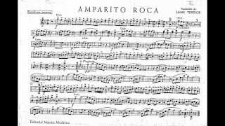 Amparito Roca pasodoble partitura saxo tenor [upl. by Airda]