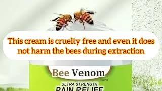 Is Bee Venom Pain Relief Cream Real [upl. by Vanthe]