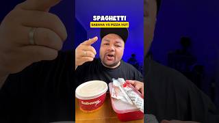 Spaghetti Sabana Vs spaghetti pizzahut ‼️ caramakandishorts2024 ajakfathirmakan [upl. by Etirugram]