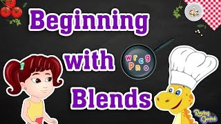 Learn To Blend  Beginning Consonants Blends  English Phonics Learning For Kids  Part 1 [upl. by Chernow]