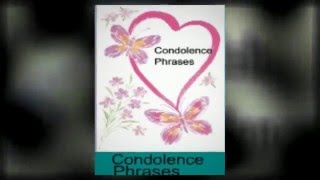 Condolence Message Sample [upl. by Puritan]