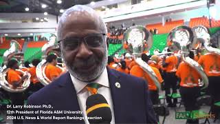 FAMU 1 HBCU President Reaction to US News and World Report Ranking 2024 [upl. by Essinger]