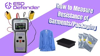 Surface Resistance Measurement Statics Control GarmentPackaging [upl. by Allak178]