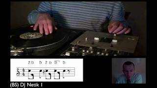 Drumscratching SB quotDJ Netik patternquot 12 [upl. by Lotsyrk]