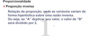 Proporcionalidade Direta e Inversa Aula 02 [upl. by Imugem]