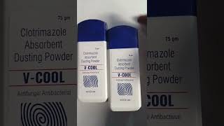 Vcool powder antifungal antibacterial clotrimazole dusting powder benefits fayada [upl. by Cosma]