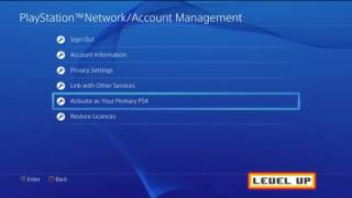 How to activate your PlayStation 4 account to make it your primary account PS4 Tips amp Tricks [upl. by Any699]