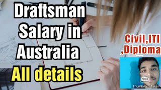 Draftsman job in Australia Salary RequirementsAll details [upl. by Esenej]