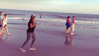 Mini Richard jogging on the Beach in Atlantic City [upl. by Ellinehc851]