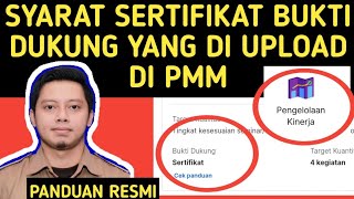 SYARAT SERTIFIKAT YANG DI UPLOAD DI PMM EKINERJA SKP GURU ASN PPPK PNS SERTIFIKAT WEBINAR PENDIDIKAN [upl. by Apollus]