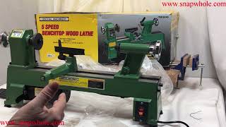 Harbor Freight Central Machinery 10x18 Bench Lathe [upl. by Ruon]