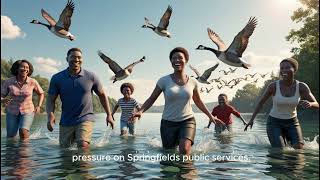 Haitian Immigrants Eating Geese from Public Lake in Springfield Ohio [upl. by Tammany]