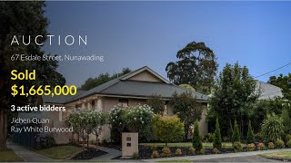 Auction 67 Esdale St Nunawading [upl. by Markiv]