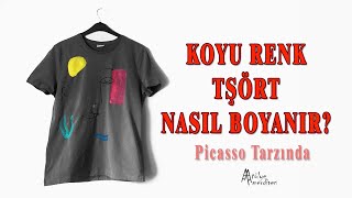 AKRİLİK BOYA İLE TŞÖRT BOYAMA TSHIRT PAINTING WİTH ACRYLIC PAINTS [upl. by Ranger298]