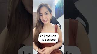 The days of the week in Spanish🇪🇸 For beginners nivel A1 ✍️ ytshorts shorts spanishlessons [upl. by Sairu]