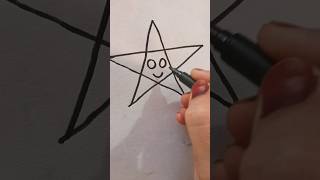 draw a star using letters simpledrawing shortsvideo shortsfeed [upl. by Glynias850]