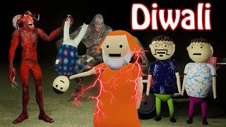 Gulli Bulli VS Monsters In Diwali Horror Story  Funny  Gulli Bulli  Make Joke Of Horror [upl. by Inahpit432]