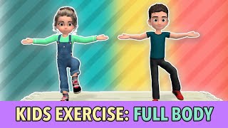 Full Body Kids Workout Daily Physical Activity For Children At Home [upl. by Rastus944]