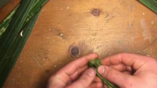 How to weave a yucca cool basket [upl. by Norret]