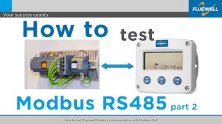 How to test Fluidwell Modbus communication with Modbus Poll  Part 2 [upl. by Allmon]